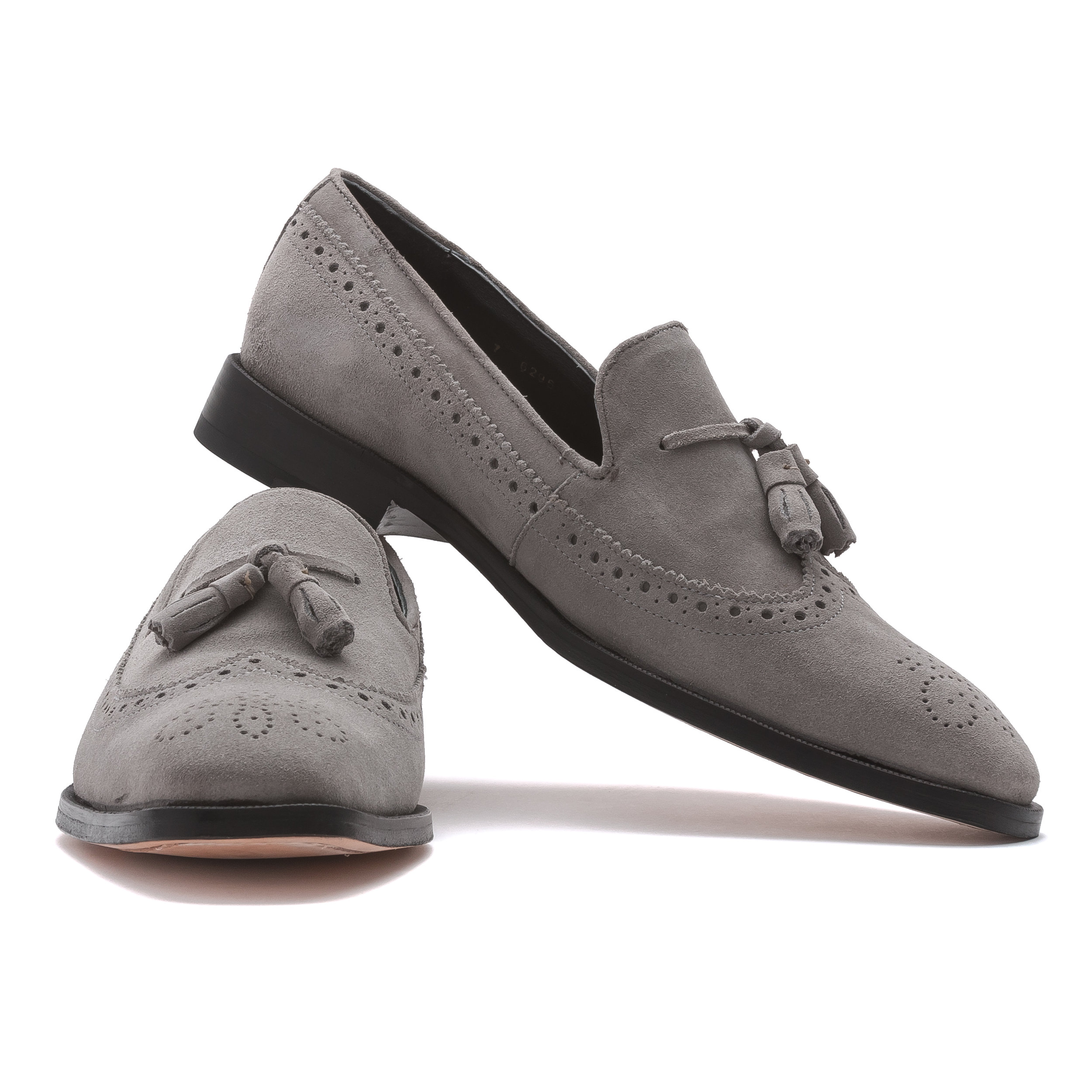 The 9515 Double Tone Suede & Calfskin Penny Loafer — J.L. Rocha 
